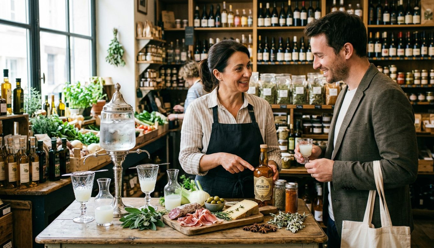 À la croisée des saveurs : quand absinthe et épicerie se répondent
